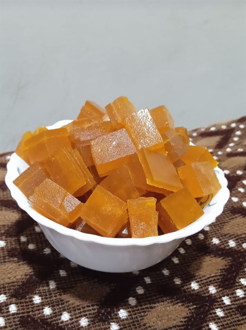 Soft, chewy mango bites