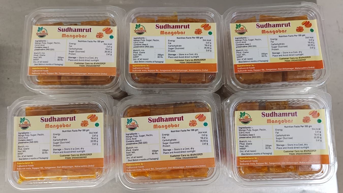 Mango bar, packed and ready