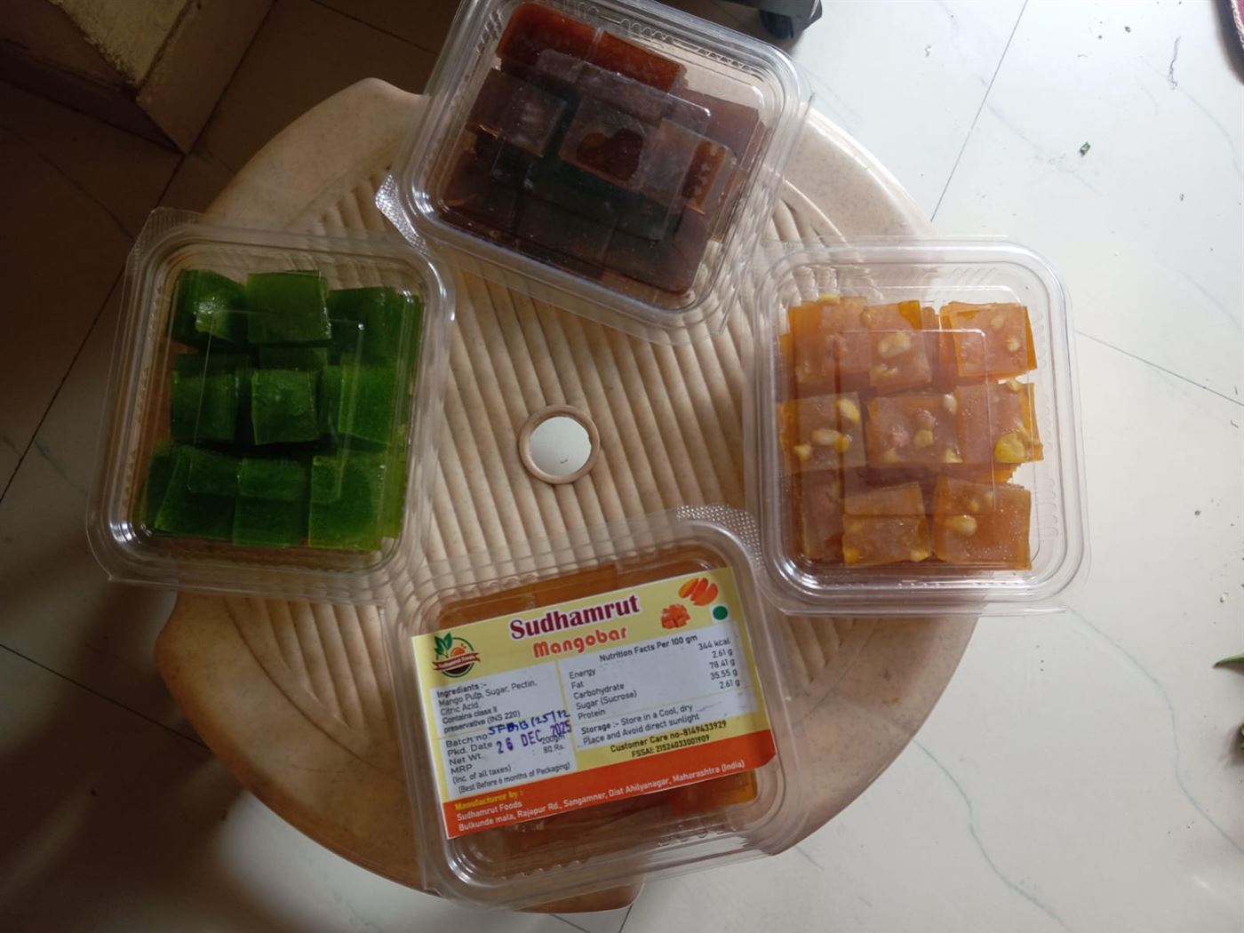 The Sudhamrut fruit bar range